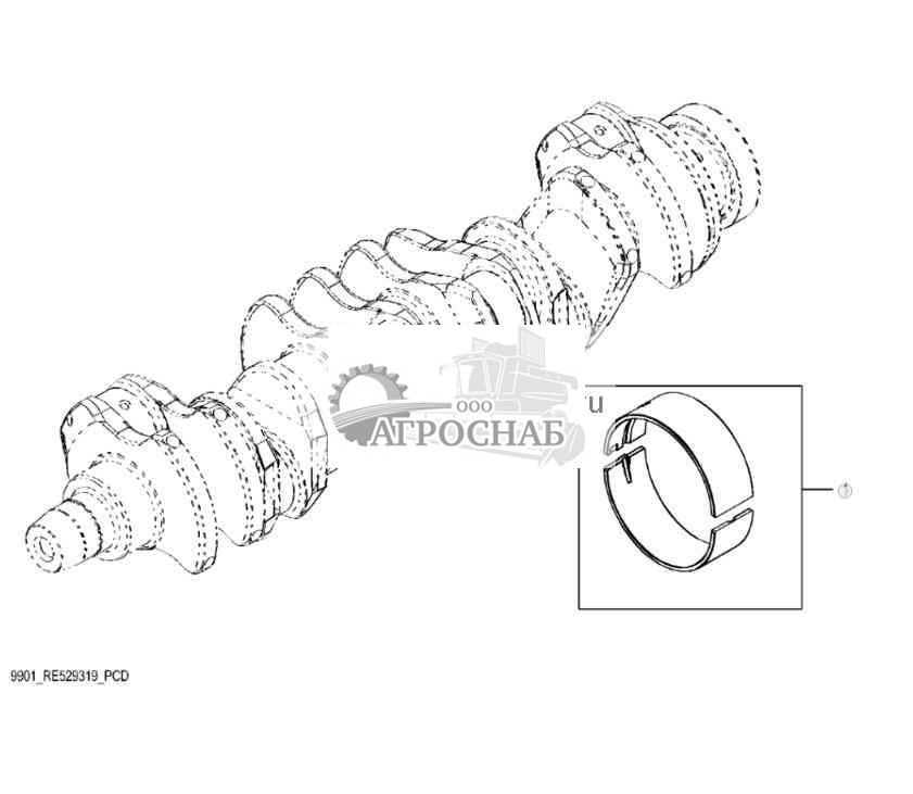 9901 Комплект коренных подшипников 